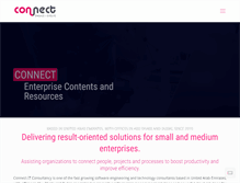 Tablet Screenshot of connectuae.com